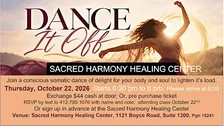 Dance It off!  Somatic dancing on purpose to release emotional debris.