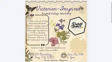 Victorian Stroll Inspired Dried Floral Frame Collage Workshop