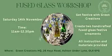Festive Fused Glass Ornament Workshop