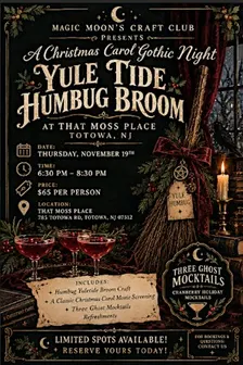 Yuletide Humbug Broom Decorating Victorian Gothic Night!