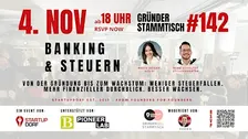Gründerstammtisch No. 142 - Banking & Steuern für Startups