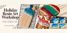Holiday Resin Art Workshop: Make Your Own Coasters, Board or Tray