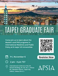 APSIA: Graduate School Fair, Taipei