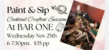 Paint & Sip: Cocktail Craftin’ Session at Bar One