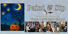 Paint & Sip in Eugene, Oregon  “Jack-O-Lantern Starry Night”