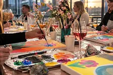 Kreativabend in Hamburg | Kunst, Wein & Musik