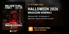 Halloween 2026 ai Magazzini Generali Milano – Welcome to Hell