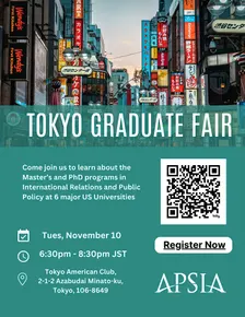 APSIA: Graduate School Fair, Tokyo