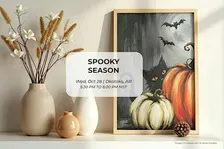 Paint Night: Spooky Season – Pumpkins & Black Cat