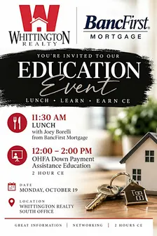 OHFA down payment assistance 2 HR CE Class