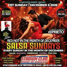 RED HOT SALSA SUNDAY @ STADIUM CLUB