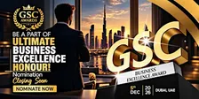Business Excellence Award 2026 | GSC Dubai
