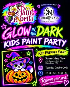 Kids GLOW in the dark Paint Night