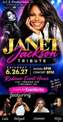 ACE Productions Presents: JANET JACKSON TRIBUTE 2027