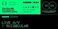 Bideotikan Lite_ Live/AV RUIDØCULAR en Azkuna Zentroa
