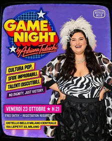 GAME NIGHT • speciale con Adriana Tedeschi • Ostello Bello Milano Centrale
