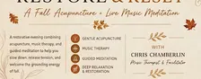 Restore & Reset — Live Music Meditation + Acupuncture