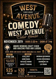 West Avenue Comedy Night