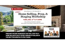 Home Selling, Prep, & Staging Workshop, Collierville Area (FREE!)