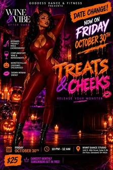 Treats & Cheeks: Wine & Vibe After Dark Halloween Edition