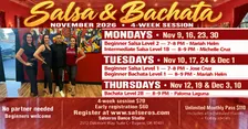 New Salsa & Bachata Dance Classes - November 2026