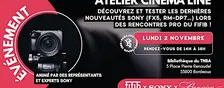 ATELIER CINEMA LINE // SONY X FIFIB X PANAJOU // LUNDI 2 NOVEMBRE