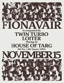 Fisher Collective Presents : Fionavair + Twin Turbo + Loiter