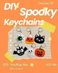 DIY Spooky keychains - Oct 25th 505 Rooftop Bar
