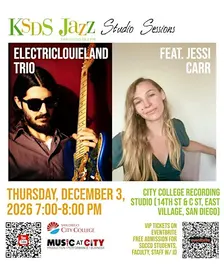 KSDS Jazz Studio Sessions: Electriclouieland Trio feat. Jessi Carr