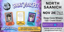 "Paint Your Pet" is coming to Deep Cove Winery!
