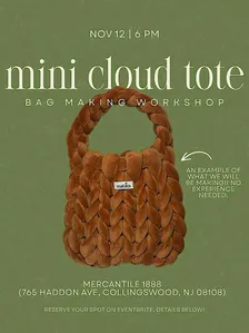 Mini Cloud Tote Bag Making Workshop