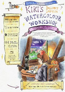 Ghibli Kiki’s Delivery Service–Inspired Watercolour Workshop