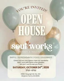 Soul Works Therapy and Wellness Fall Open House