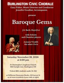Burlington Civic Chorale sings Baroque Gems
