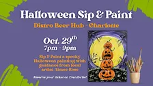 Halloween Sip & Paint at Distro Beer Hub