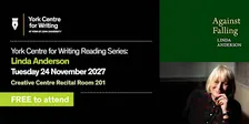 York Centre for Writing Reading Series: Linda Anderson