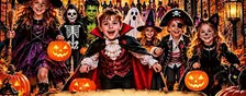 Monster Children's Halloween Fancy Dress Parade