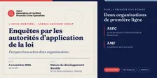 Enquêtes par les autorités d'application de la loi