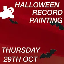 INK x ToBeFrank Halloween Record Painting