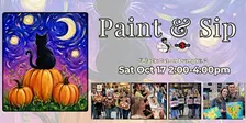 Paint & Sip in Eugene, Oregon “Black Cat on Pumpkin”