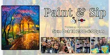 Paint & Sip in Eugene, Oregon  “Autumn Park Path”