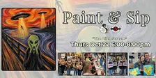 Paint & Sip in Eugene, Oregon “The Alien Scream”