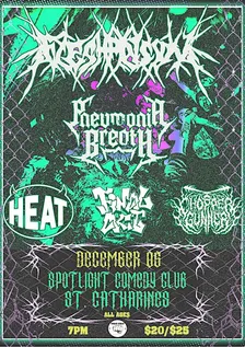 FLESH PRISON W/ PNEUMONIA BREATH, HEAT, FINAL ACT, CHOPPER GUNNER (DEBUT)