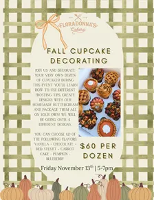 Fall Cupcake Decorating