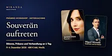 Souverän auftreten · Präsenz-Workshop mit Janina Dietz und Miguel Miranda
