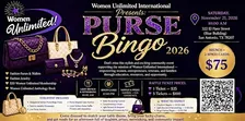 Women Unlimited Presents our 1st Inaugural Purse Bingo & Auction