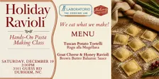 Holiday Ravioli Making Class