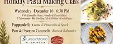 Holiday Pasta Making Class with Melina's Fresh Pasta