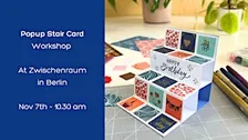 Pop-up stair card workshop at Zwischenraum