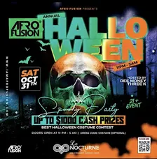 Afro Fusion Saturday : Halloween Spooky Party [$1000 Cash Prizes]